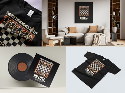 Chess Print Design apparel clothing design fashion graphic design poster design print