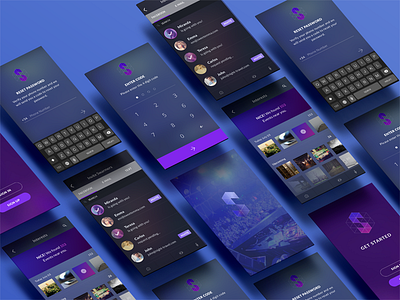 Nightclub App - Onboarding app design interface ui ux