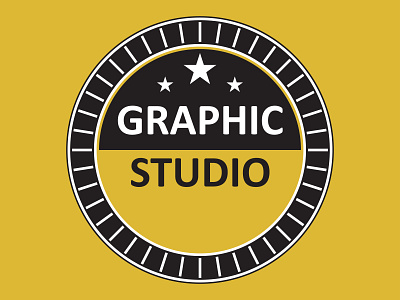 GRAPHIC STUDIO LOGO branding circle logo circle type logo design elegant logo design eye catchy logo graphic design illustration logo