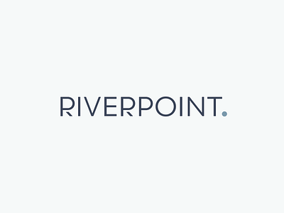 RiverPoint Logo apartment branding geometric identity logo logotype point real estate river rp sanserif scandinavian style type typography vector