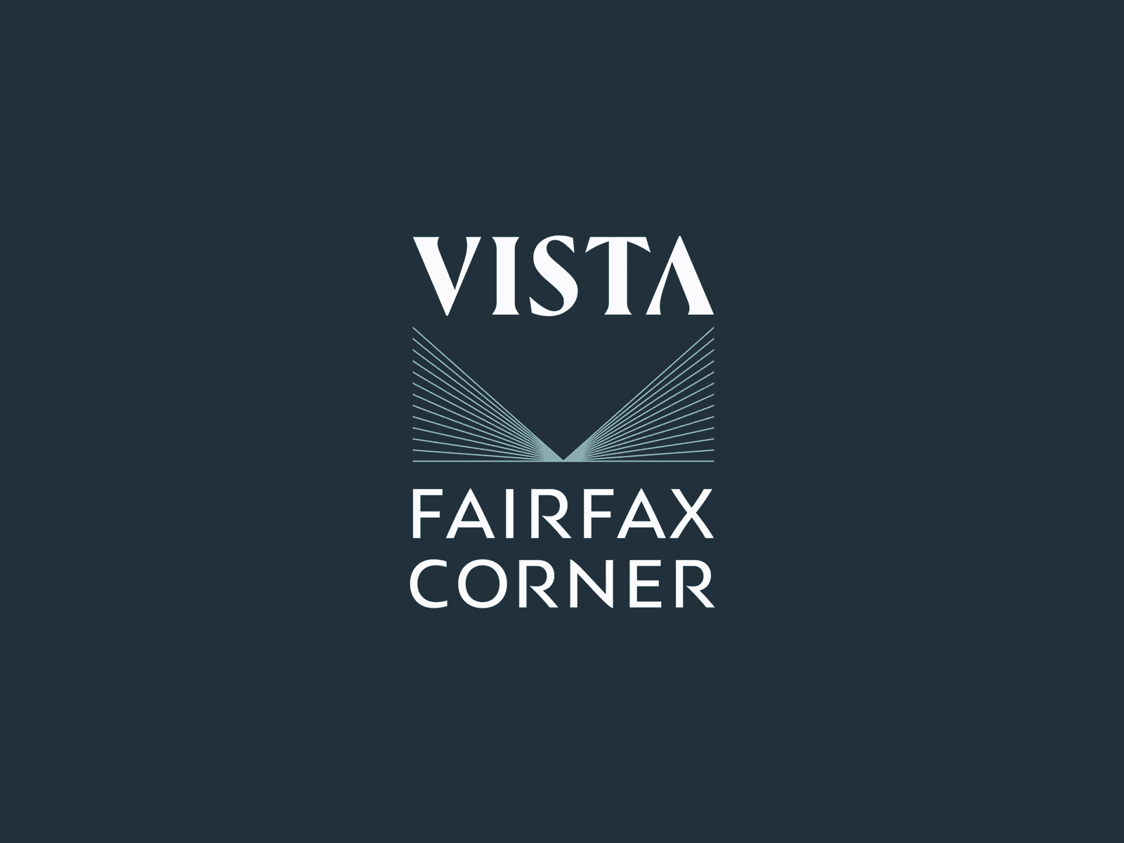 Vista logo concept apartment branding design identity logo real estate serif vector