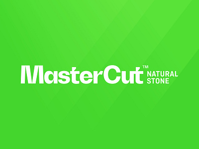 MasterCut Natural Stone 802 branding fluorescent identity logo sans stone type typography wordmark