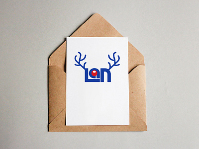 LAN Holiday Card christmas holiday reindeer