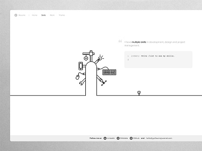 Draw me a portfolio ! animation black draw icon layout line minimal mobile portfolio simple svg white