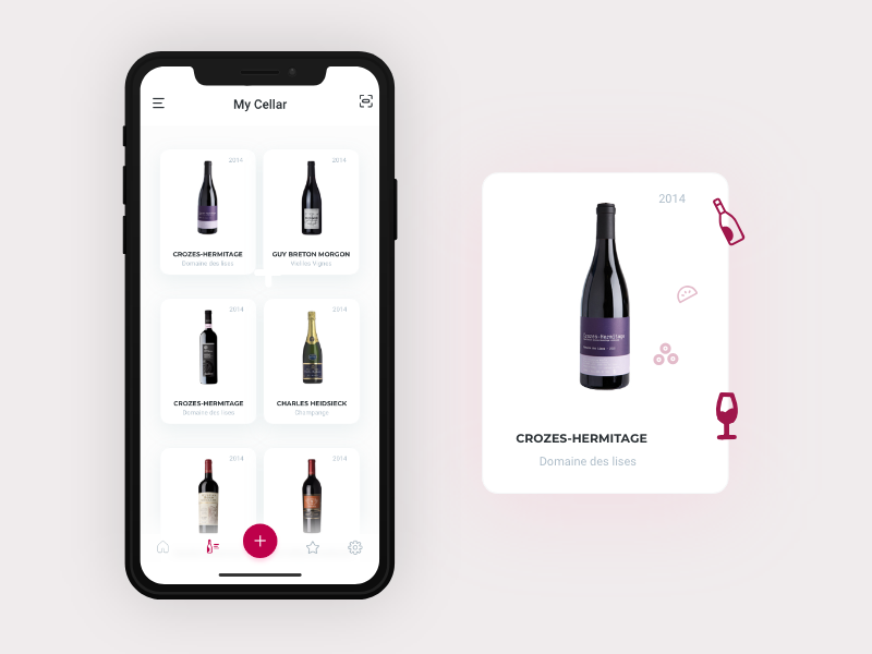 Wine App by Paola Ascanio on Dribbble