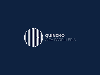El Quincho Alta Parrillería branding design icon identity logo typogaphy