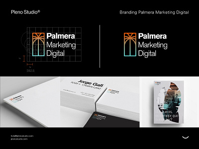 Palmera® Marketing Digital branding bussines card design identity letterhead logo poster stationery