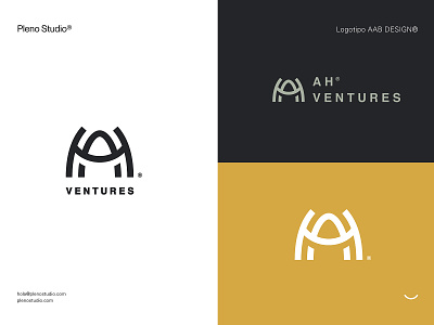 AH® VENTURES branding design icon identity logo