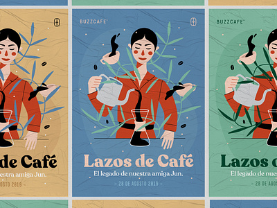 Lazos de Café cartel coffee design art illustration plenostudio poster poster art poster design