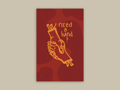 Need a Hand? - Broken Heads, Willing Hands design graphic design illustration merchandise montana procreate screenprinting