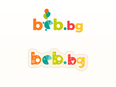 Logo for baby shop branding illustration logo typography vector