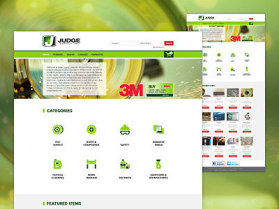 Judge Supply Web site bootstrap css design graphic design html ui ux web design