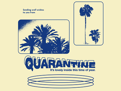 Oversaturated Quarantine Greeting design overprint quarantine streetwear text