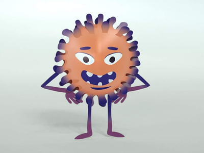 Virus virus cartoon animation