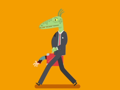 Reptilian animation gif lunch reptilian walk
