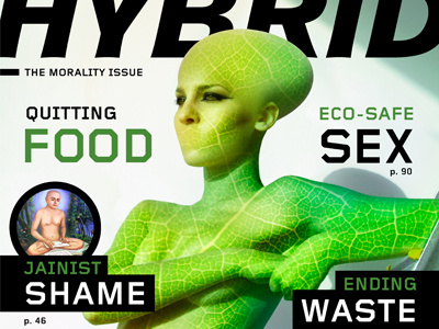 Hybrid Detail cover food magazine satire sex subculture