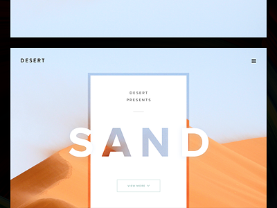 Design 003: Landing Page (above the fold) 003 dailyui dunes fold landing page sand site