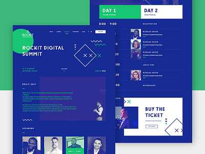 Rockit Digital Conference design event interface ui ux web website