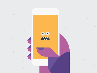 HelpCreature Selfie hand iphone monster phone selfie