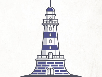 Lighthouse lighthouse minimalistic vintage