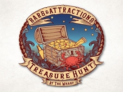 Treasure Hunt animal beer crab crest emblem gold hand drawing hunt shop treasure unique vintage