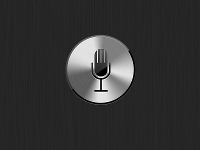 Sound App concept aluminum apple button buttons glare ios photoshop psd shine