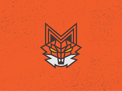 Mighty Fox Tools logo animals branding fox logo m monoline tools vector