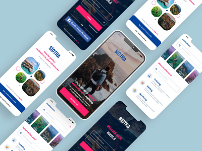 Adventure Travel App app design graphic design ui ux