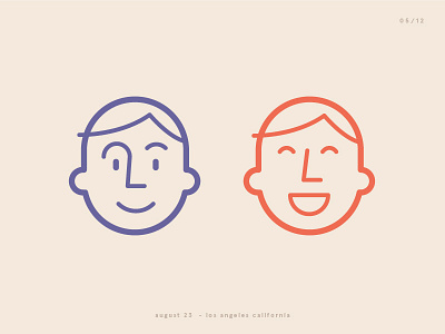 Icon test face happy human icon iconography illustration linear pastels