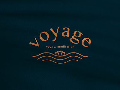 Voyage Yoga & Meditation Logo Concept branding design health branding logo logo design logo design concept voyage yoga yoga branding yoga logo