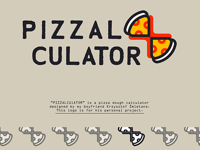 logo // pizzalculator branding graphic design illustrator logo