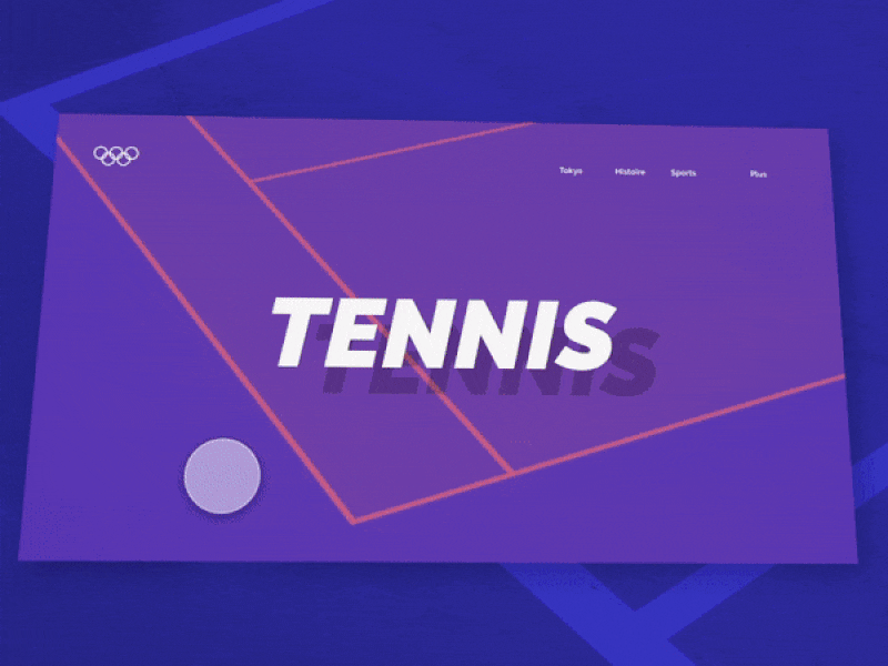 Olympic Games basketball design interaction neon nike olympics run sport tennis tokyo ui web website xd