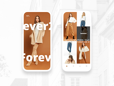 Forever 21 Concept App app clothing dress fashion market shopping store style ui ux