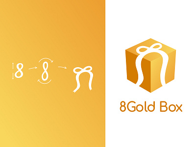 8Gold Box Logo branding logo logo design symbol wordmark