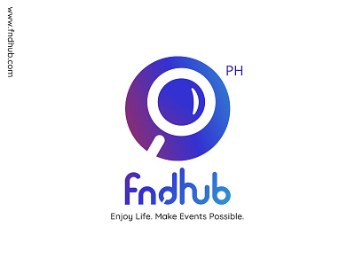 Fndhub Events Logo branding logo logo design symbol wordmark