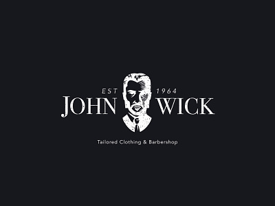 John Wick's Clothing & Barbershop design identity design illustration logo logo design symbol wordmark