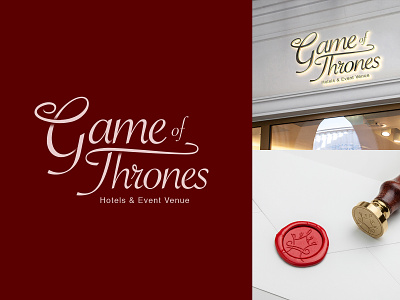 Game of Thrones Hotel and Events Venue branding identity design illustration logo logo challenge symbol typography wordmark