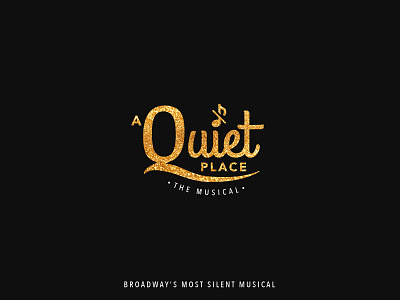 A Quiet Place The Musical branding icon identity design illustration logo logo design symbol typography wordmark