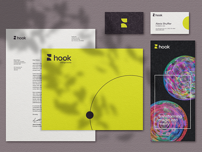 Hook - Logo & Visual Identity (Print assets) brand brand strategy branding design graphic design letterhead logo print design