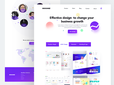 Design Agency adobe animation art b2b b2c branding creative design flat illustration landign pages landing page lettering minimal product typography ui ux web website