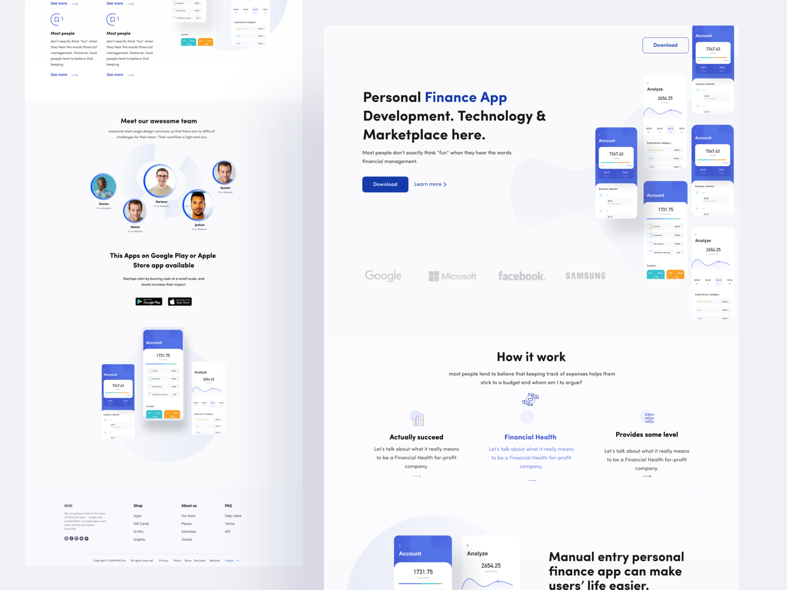 📱 App Landign Page By Arif Billah For Top Pick Studio On Dribbble