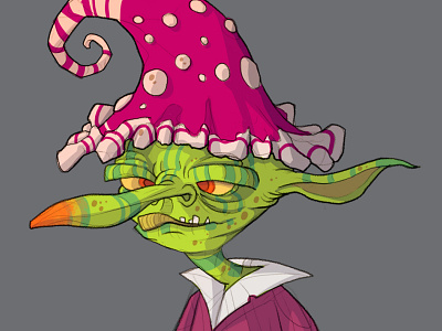 Goblin characterdesign drawing goblin halloween illustration