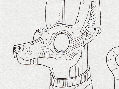 Day 22 "Anubis" (Monster Mash / Inktober)