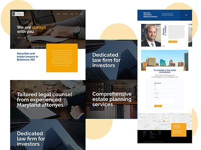 Law group design ui web website