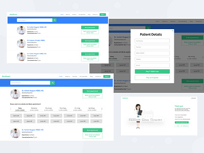 healthcare design logo ui ux web website