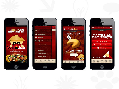 Food app app design ui ux vector web