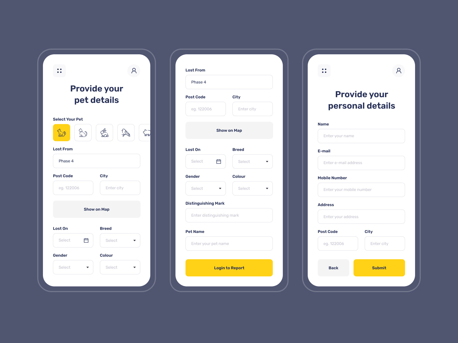 Pet Tracking App by Monika Pathania on Dribbble Circuit Diagram