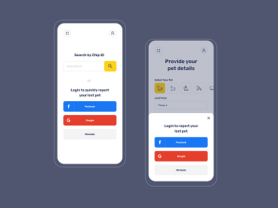 Pet Tracking App app branding design icon ui ux