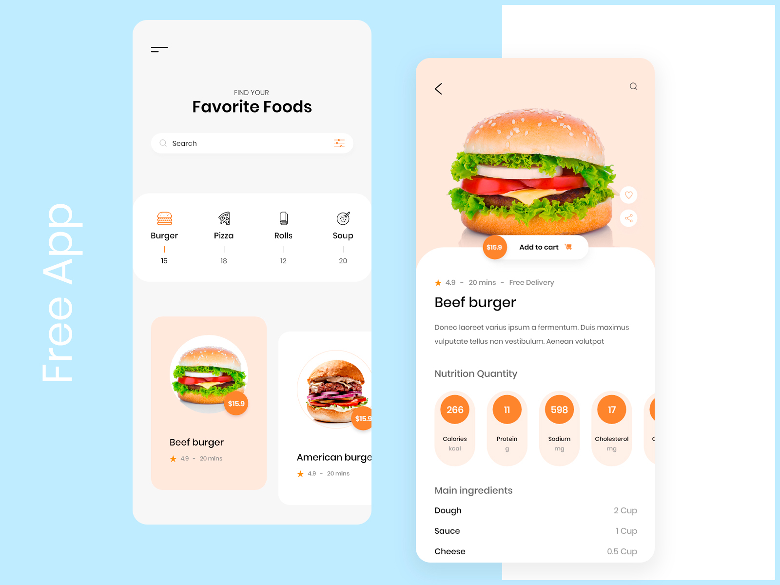 [free] Food App By Ujjal Hossain On Dribbble