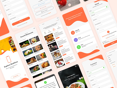 Restaurants Food Review App app design food food app food review menu mobile app modern ui restaurant food review restaurants review ui ux
